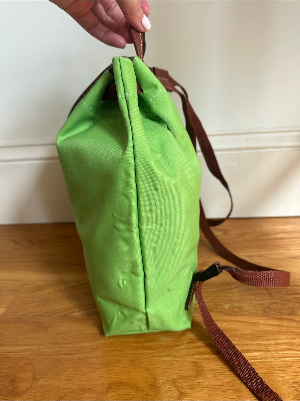 Lime green longchamp backpack - Picture 6 of 14